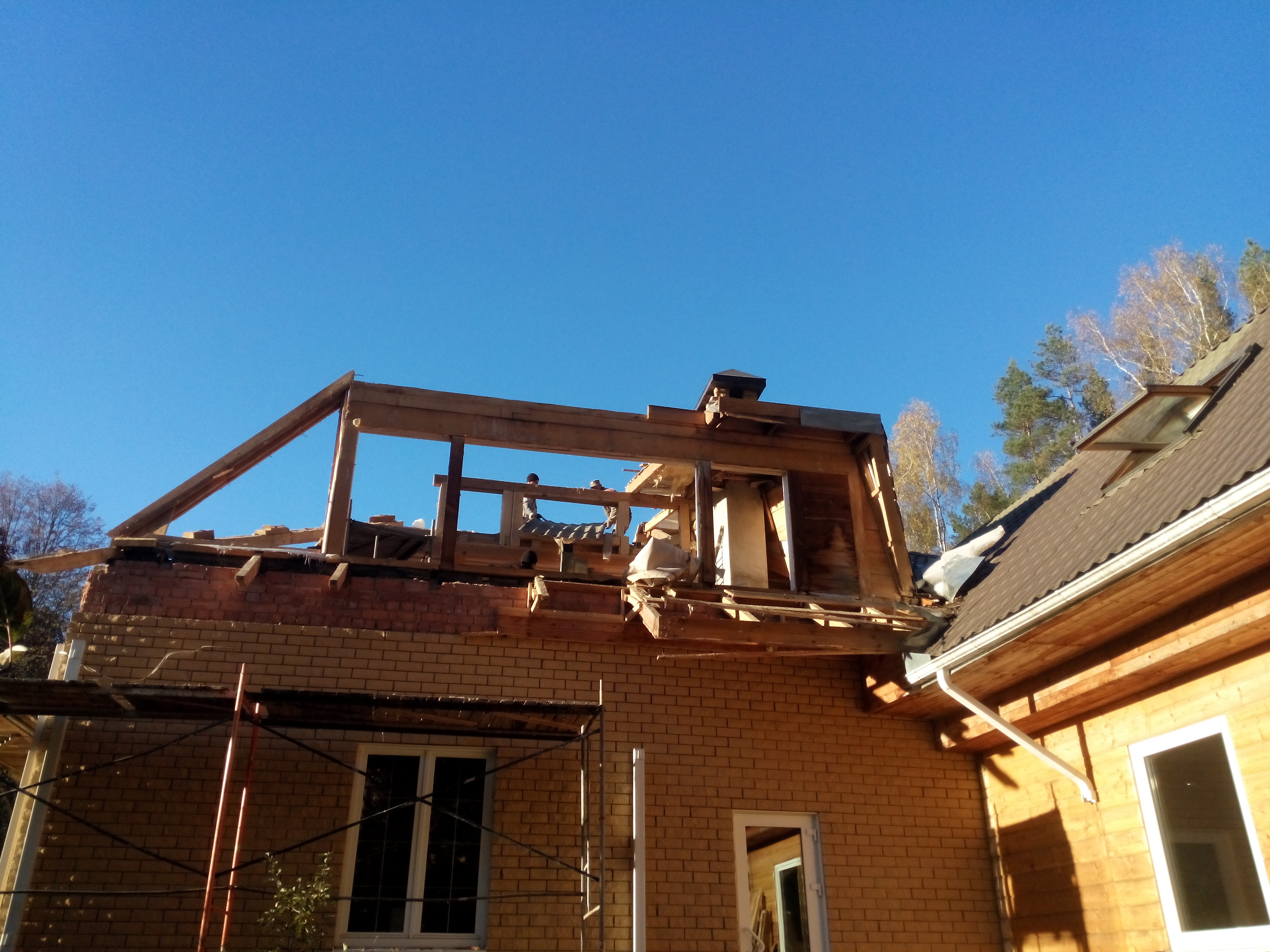 Демонтаж крыши в Минске